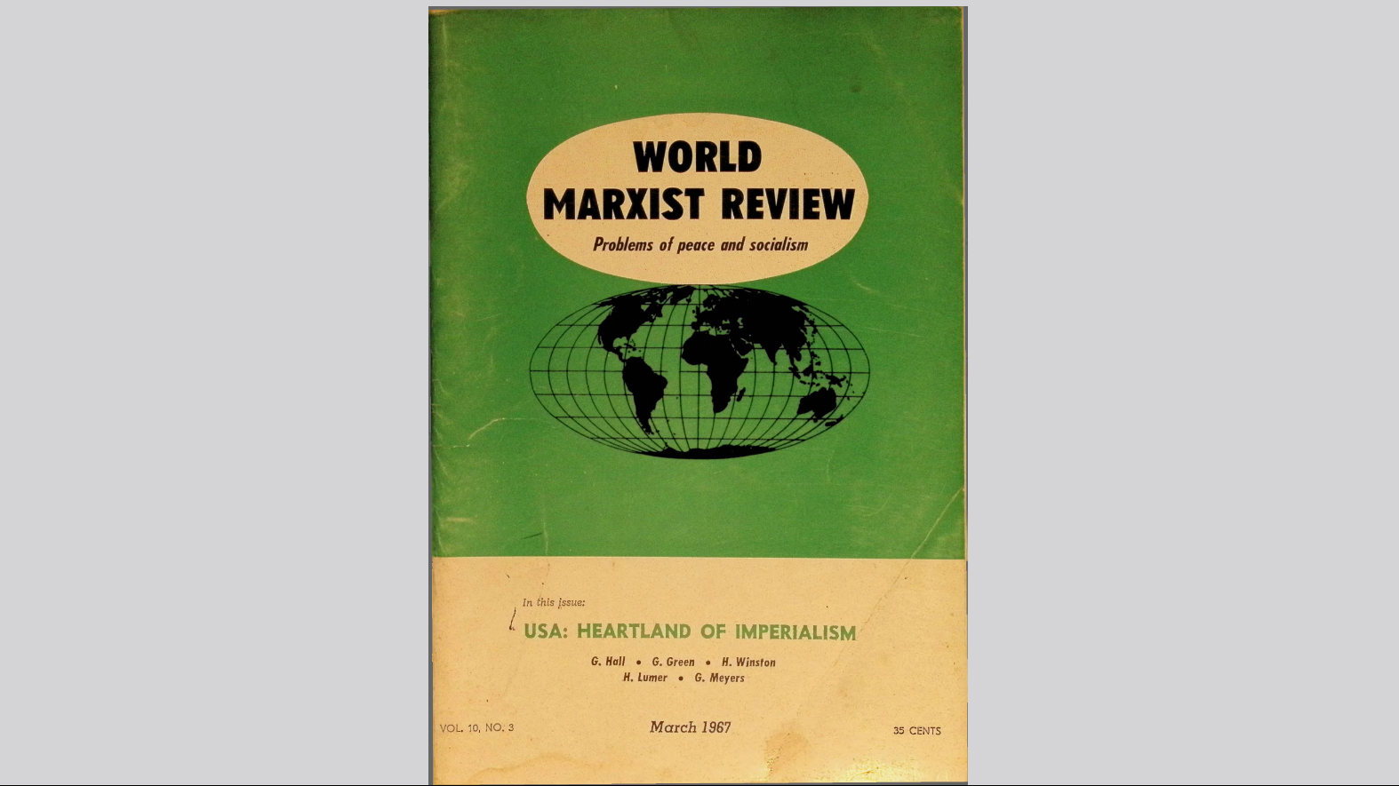 World Marxist Review Archive Now Available on the PCUSA Website The